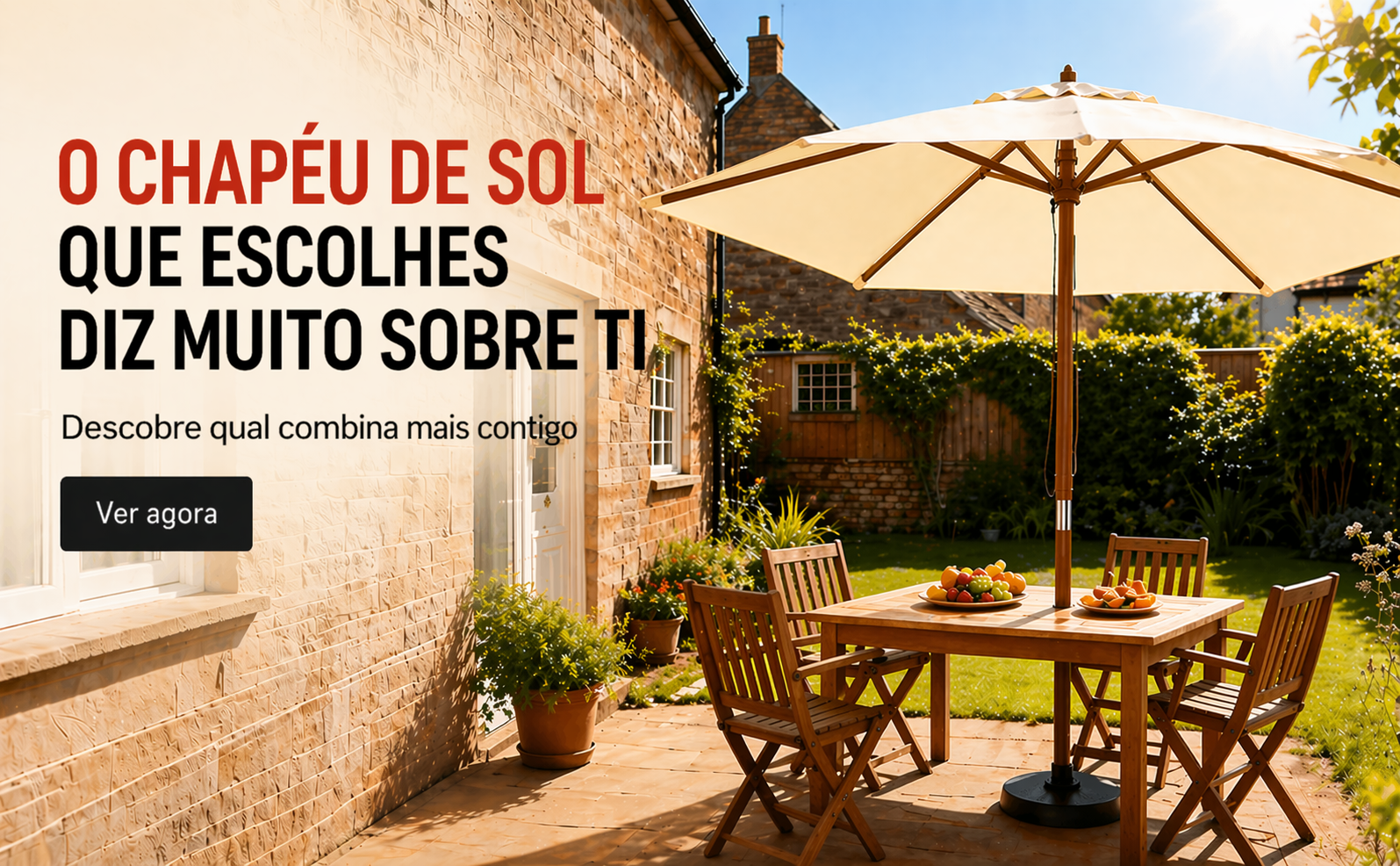 Encontre o chapéu de sol perfeito para o seu espaço