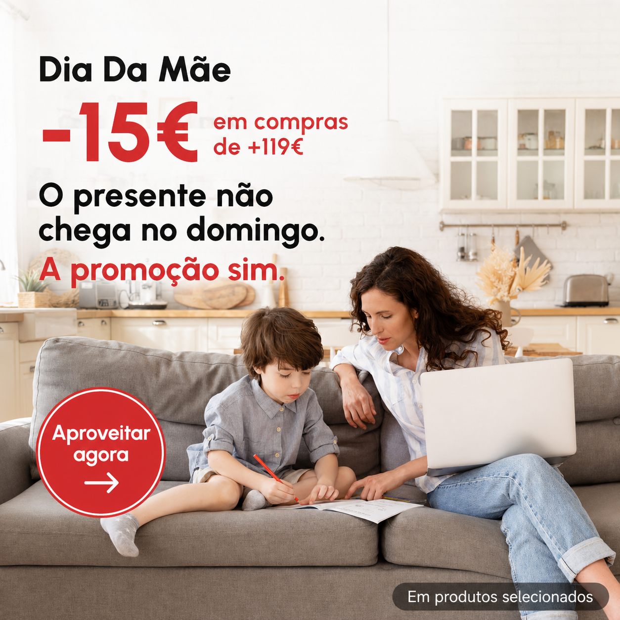 O presente não chega no domingo. A promoçao sim.