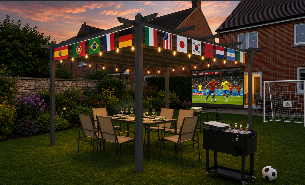 Tudo pronto para o Mundial no teu jardim