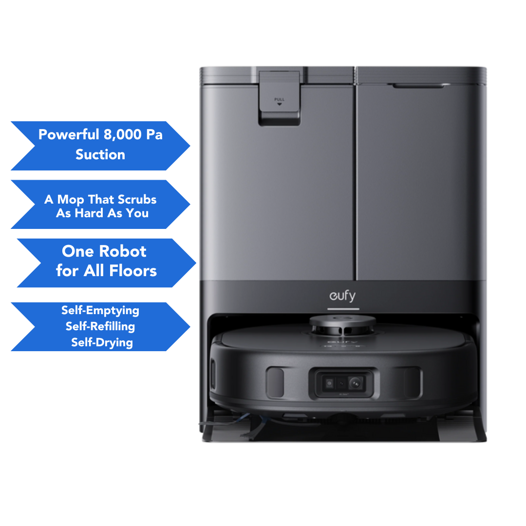 Image of Eufy, T2351V11, X10 Pro Omni All-in-One Station for Hands-Free Cleaning, Multi