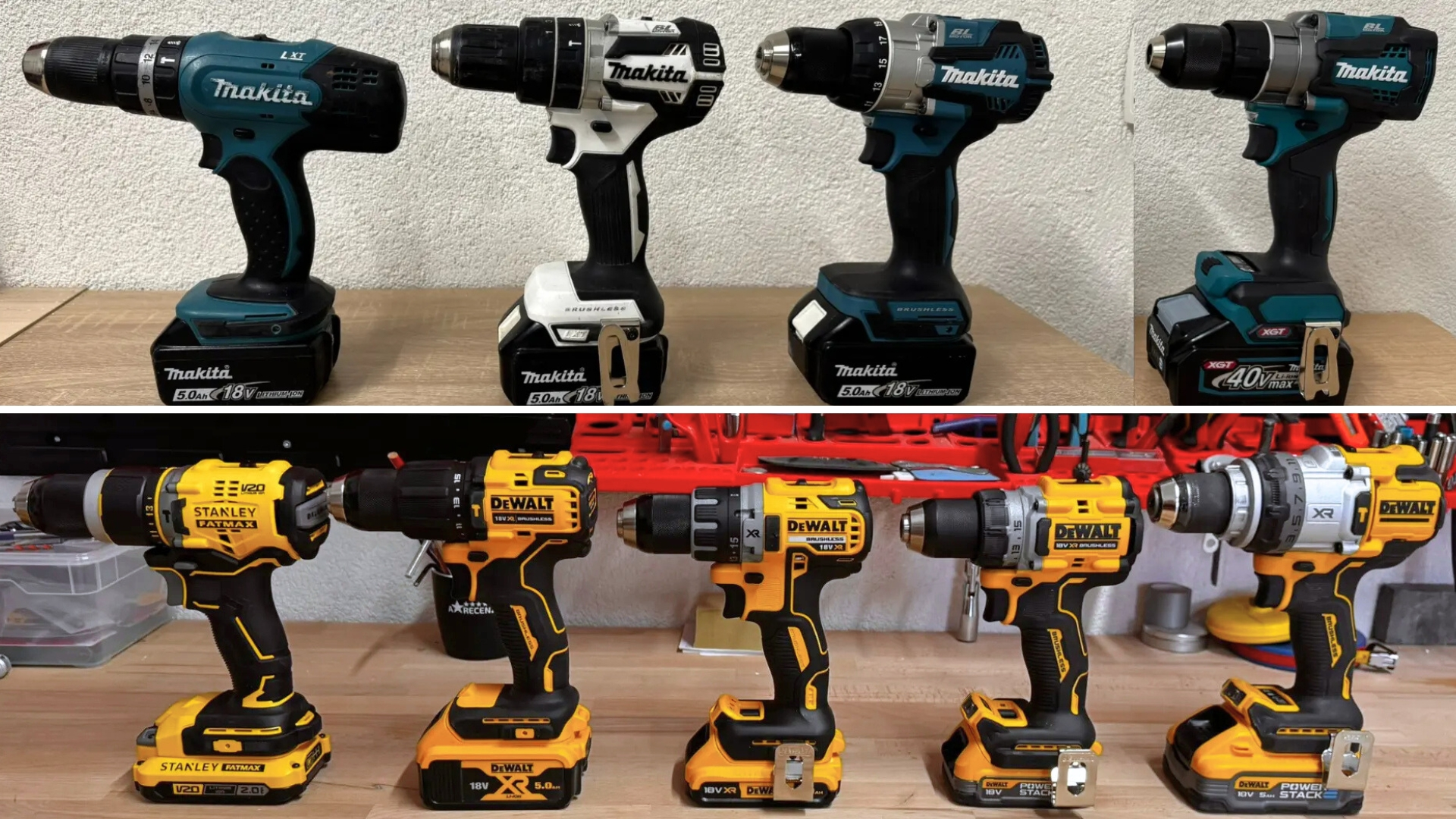 DeWalt vs. Makita: Testovala jsem 5 dvojic aku vrtaček, rozdíly jsou obrovské
