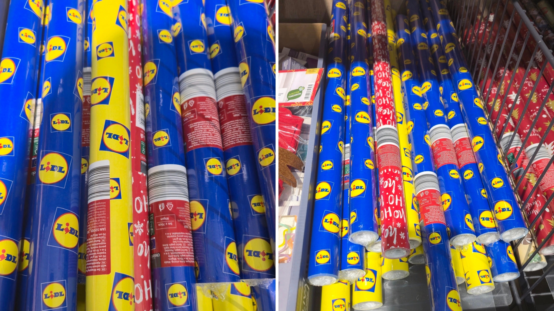 Lidl boří sociální sítě: Na Vánoce přichystal balící papír s vlastním logem