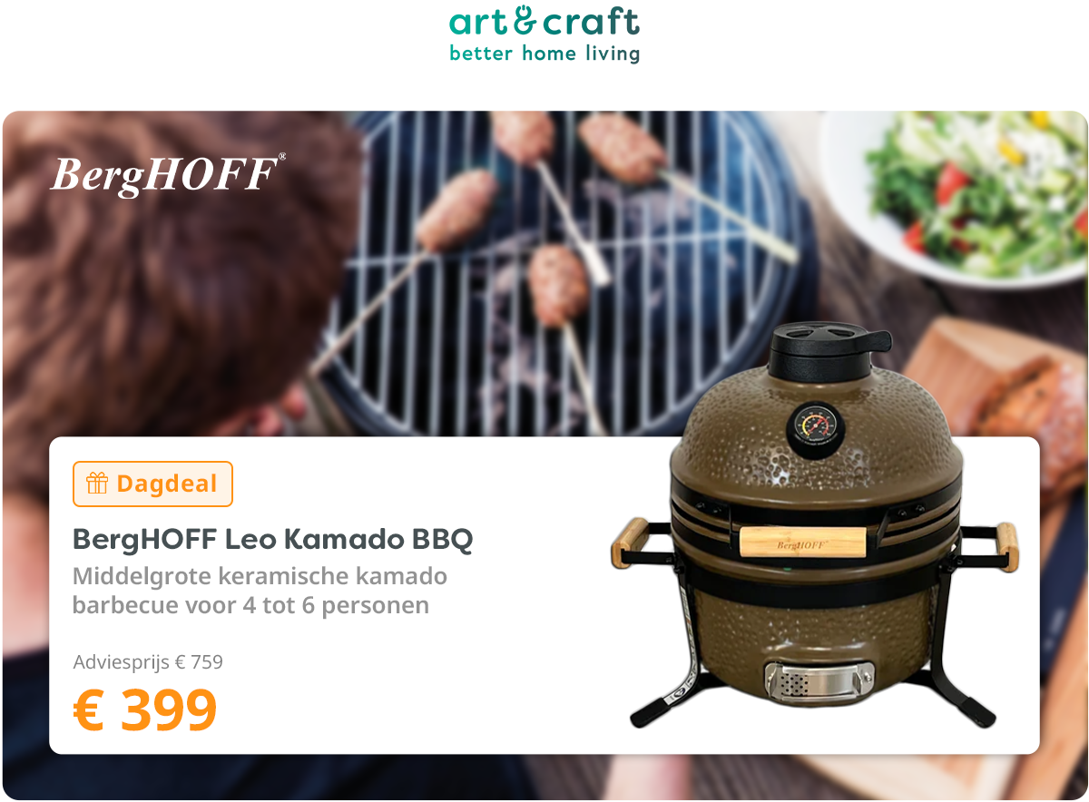 BergHOFF Leo Keramische BBQ Groen Medium - 40cm