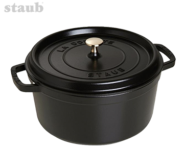 Staub Ronde Cocotte 28 cm - zwart 6,7L