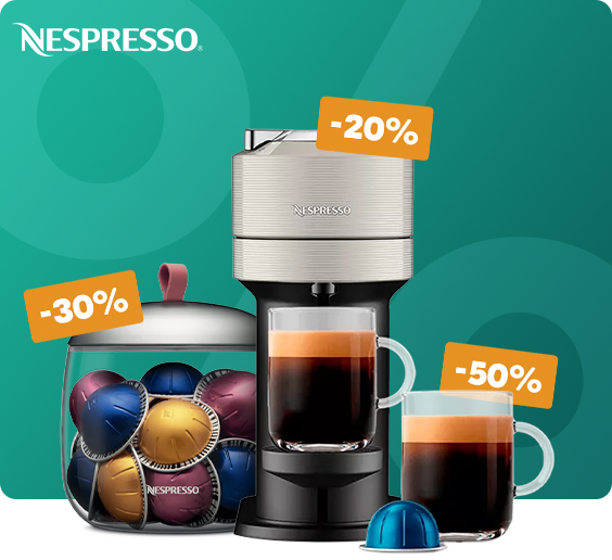 Hoge kortingen op Nespresso