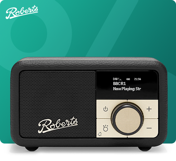Roberts Radio Revival Petite 2 Zwart