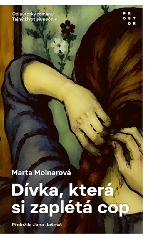 Dívka, která si zaplétá cop