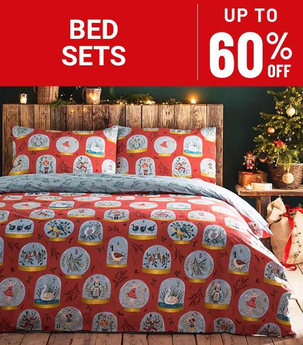 Bed sets up to 60 percent off