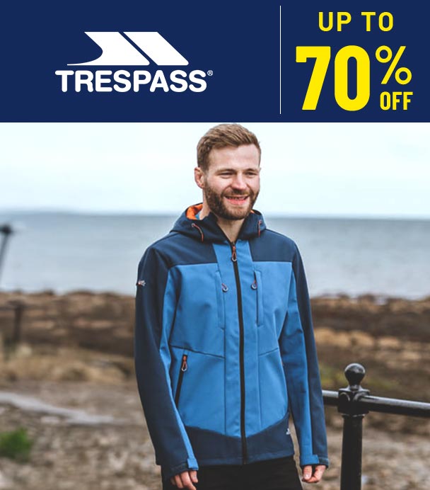 Trespass up to 70 percent off