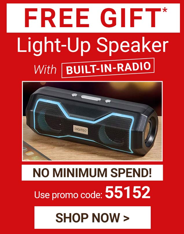 Light-Up Speaker With BUILT-IN-RADIO