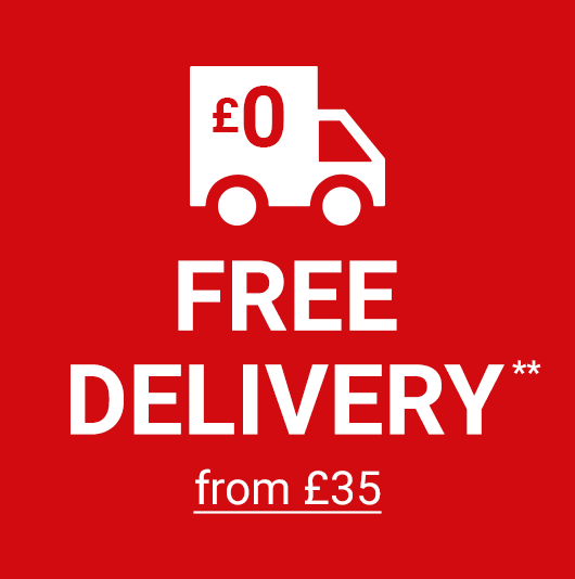 Free delivery** from £35