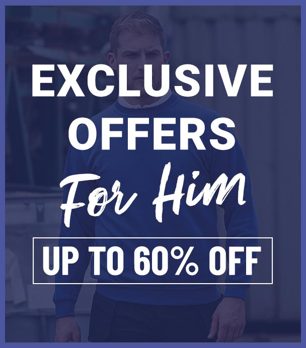 Exclusive offer for him up to 60 percent off
