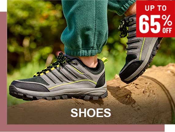 65% off on shoes