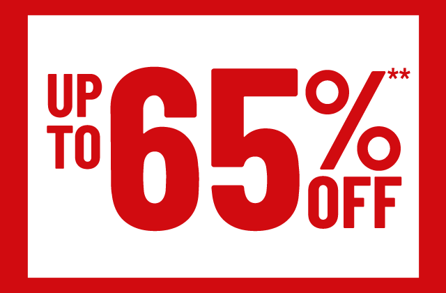 up to 65% off