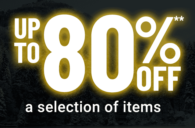 Up to 80% off**