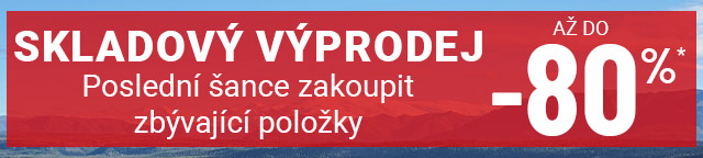 Skladový výprodej AŽ DO -80 %*