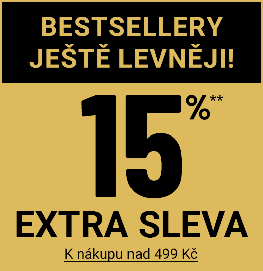 15 % Extra sleva** K nákupu nad 499 Kč