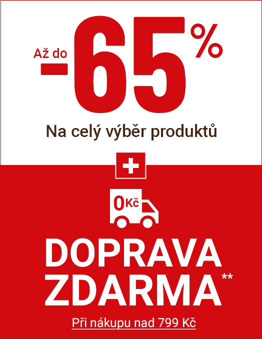 DOPRAVA ZDARMA** Za nákup nad 799 Kč