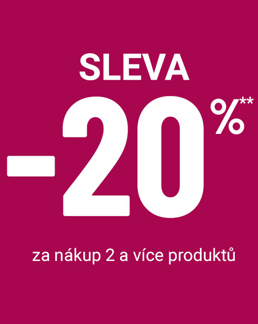 Sleva -20 %** za nákup 2 a více produktů