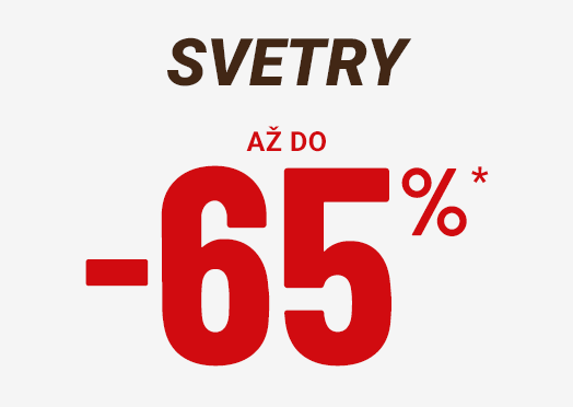 Svetry se slevou až 60 procent