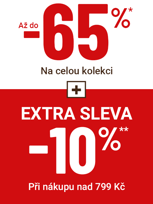 Extra sleva – 10%* Při nákupu  nad 799 Kč