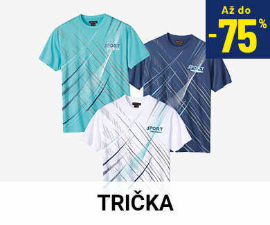 Trička s až 75 procentní slevou