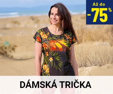 Dámská trička s až 75 procentní slevou