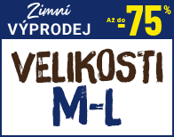 Velikosti M-L se slevou až 75 procent