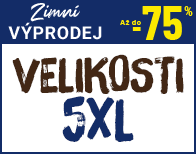 Velikost 5XL se slevou až 75 procent