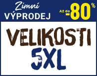 Velikost 5XL se slevou až 80 procent