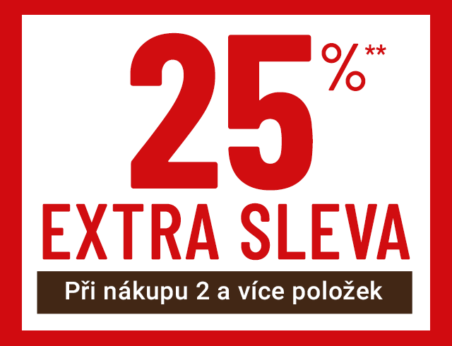 25 procent sleva od 2 položek