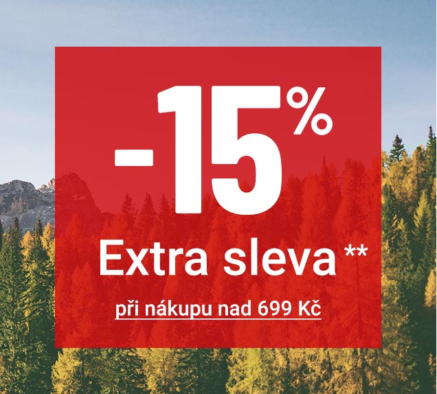 Extra sleva 15 procent** při nákupu nad 699 Kč