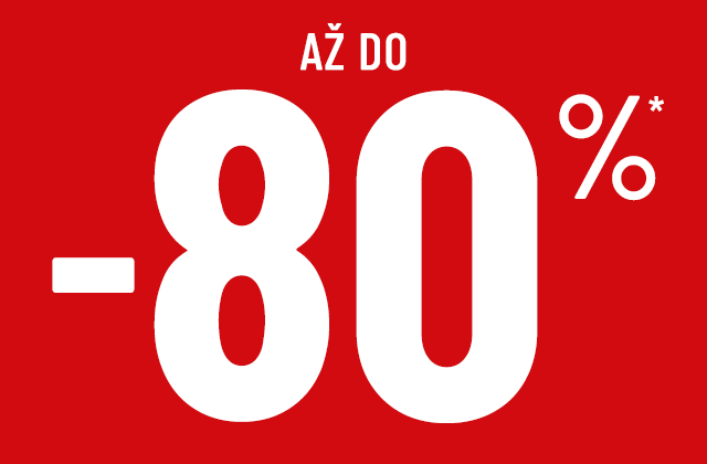 Skladový výprodej s až 80 procentí slevou