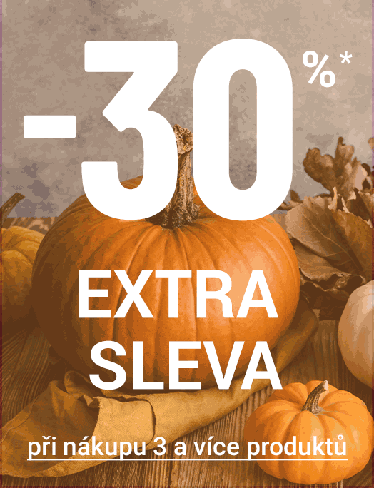 30 % extra sleva při nákupu 3 a více produktů