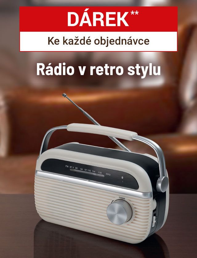 Dárek** Ke každé objednávce Rádio v retro stylu