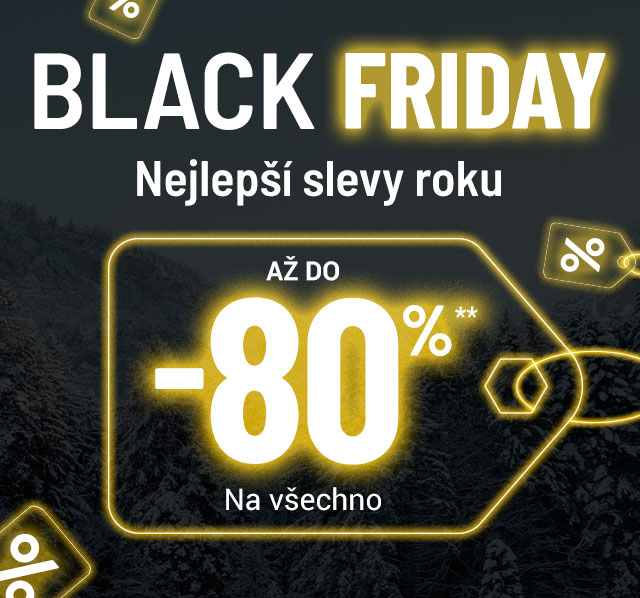 Black Friday slevy až 80 % a doprava zdarma