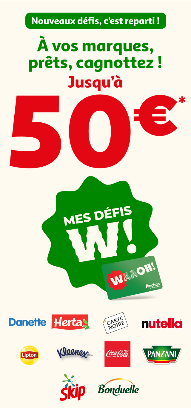 À vos marques, prêts, cagnottez ! Jusqu'à 50€*