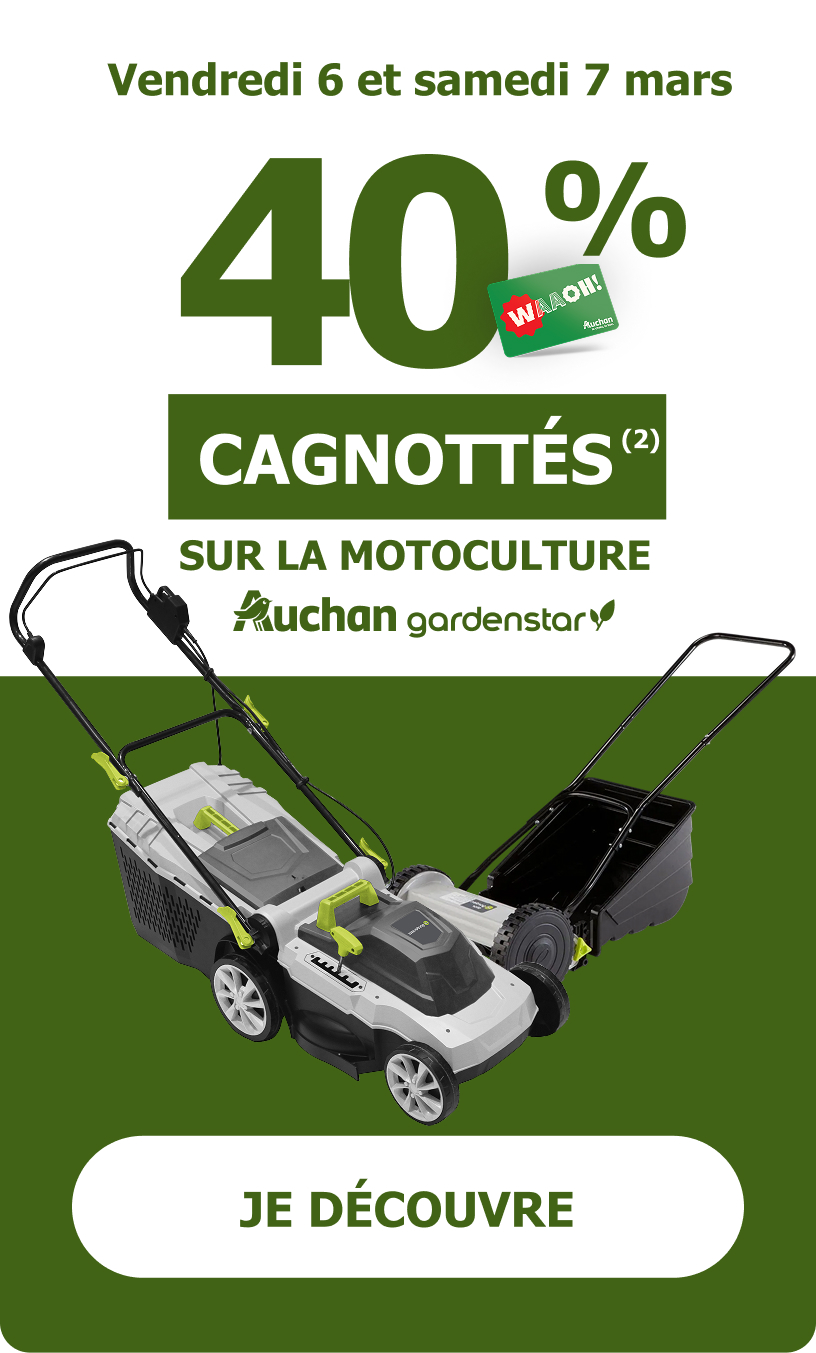 40% cagnottés sur la motoculture