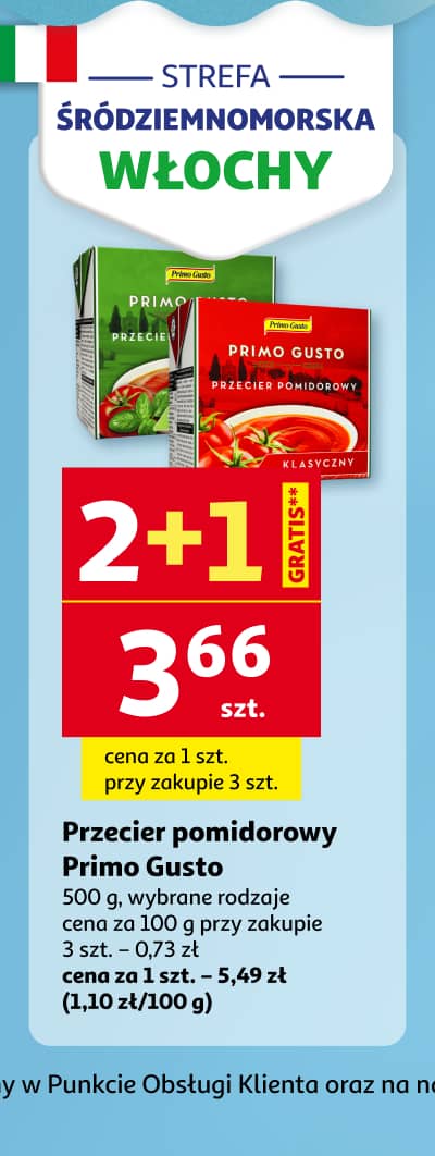 Strefa śródziemnomorska - Przeciery Primo Gusto