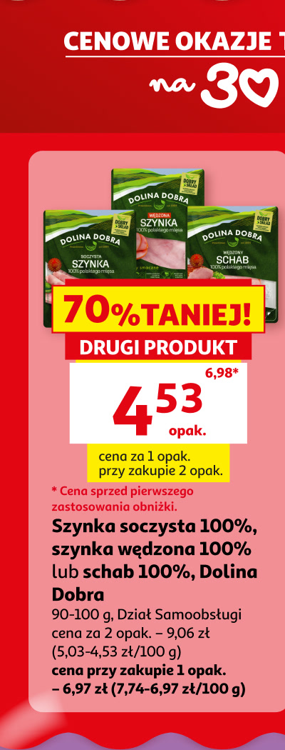 Szynka soczysta lub schab Dolina Dobra