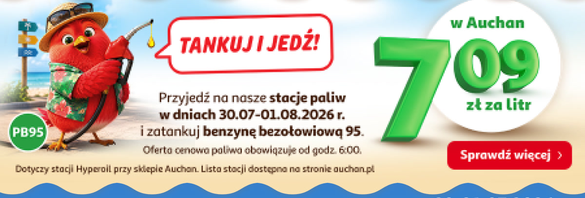 Tankuj i jedź. Benzyna bezołowiowa 95 za 7,09 zł za litr