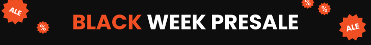 Black week presale banner
