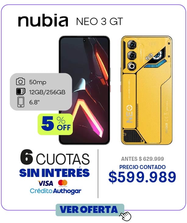 nubia NEO 3 GT 50mp 12GB/256GB 6.8