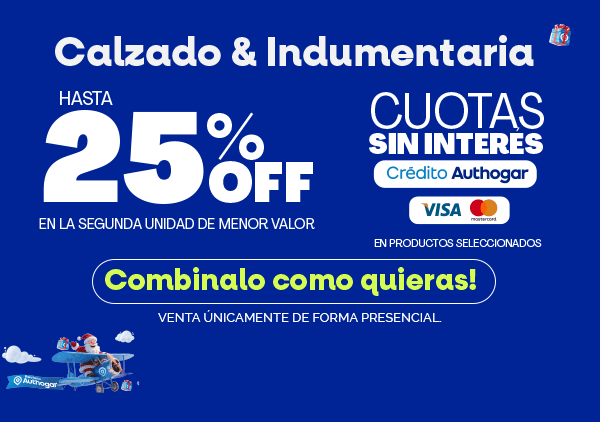 25 DE DESCUENTO EN LA SEGUNDA UNIDAD DE MENOR VALOR! 