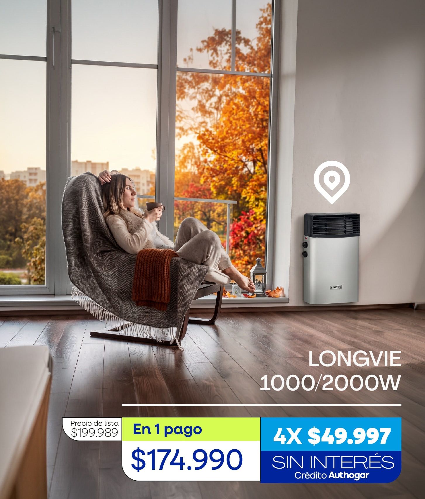 COPPENS 40LTS ELÉCTRICO Precio de lista $300.229 En 1 pago $264.990 7X $42.890 SIN INTERÉS Crédito Authogar