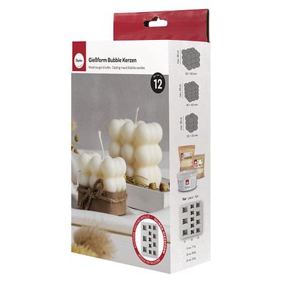 Gietmal Silicone Bubbelkaars 12 Vormen