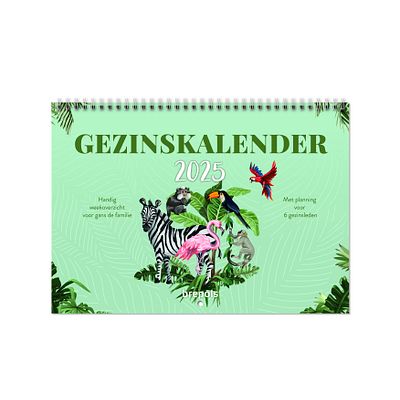 Kalender Familieplanner NL 25x30cm 5 Gezinsleden