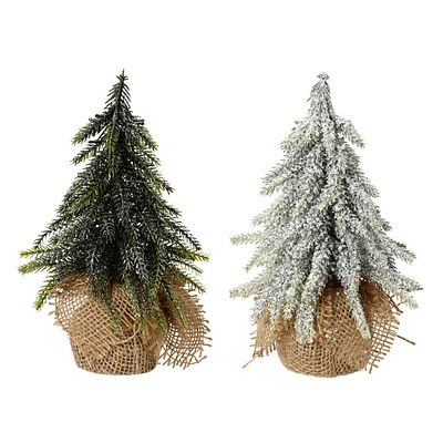 Kerstboom In Jute Zak H 20cm Ø 12cm 1 Van De 2