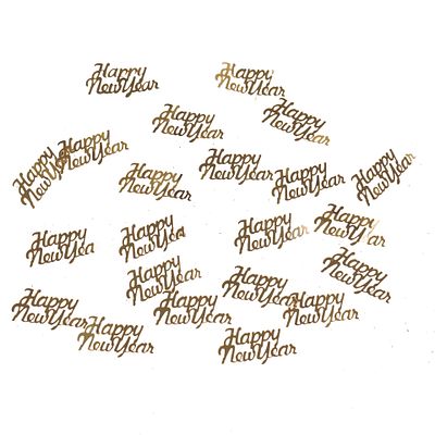 Tafelconfetti 'Happy New Year" Goud 15g