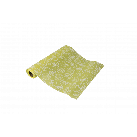 Tafelloper Non-woven Geel Paasei 5m X 28cm -